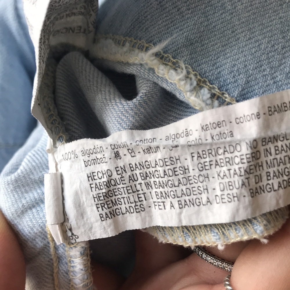 Rare Zara Light Wash Denim Jumpsuit L - Picture 9 of 13